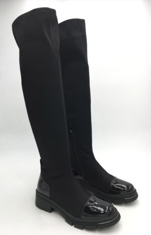 Boots / Stiefel hoch schwarz