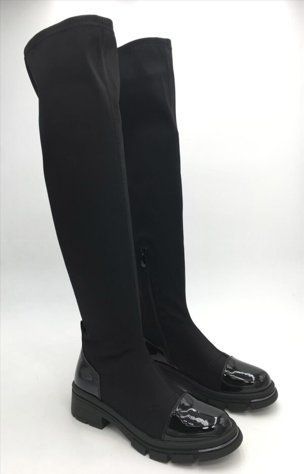 Boots / Stiefel hoch schwarz